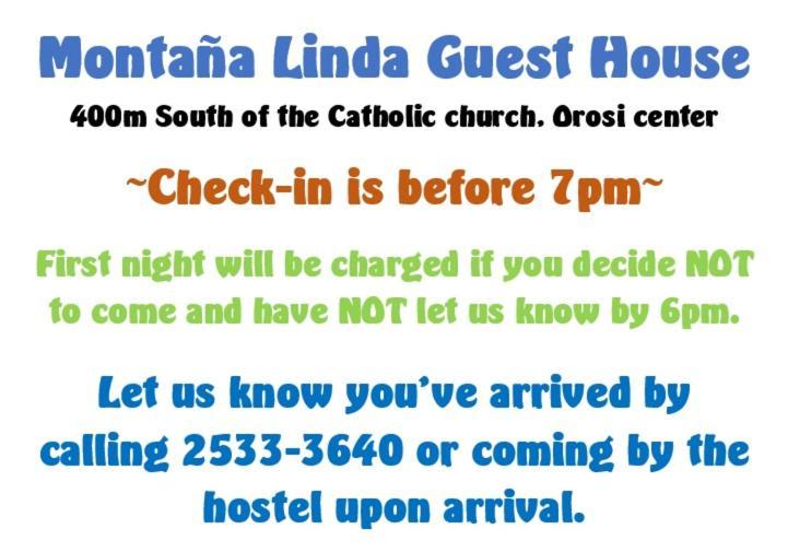 Montana Linda Guest House Orosi Exterior photo